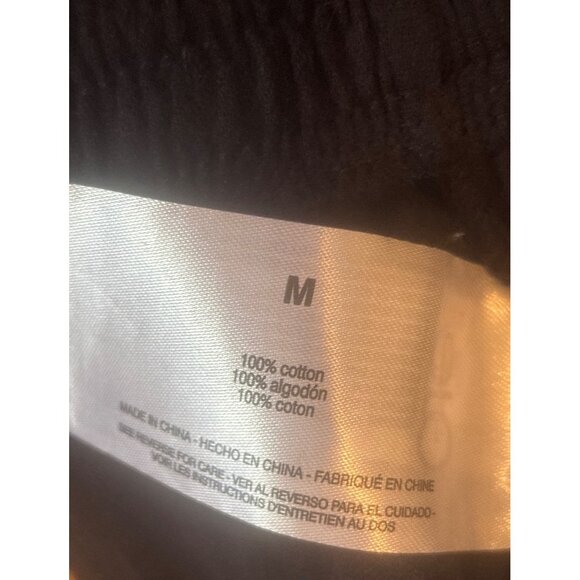 Women's Jessica Simpson Medium Black Cotton Pull On Ankle Pants Drawstring - Picture 6 of 7